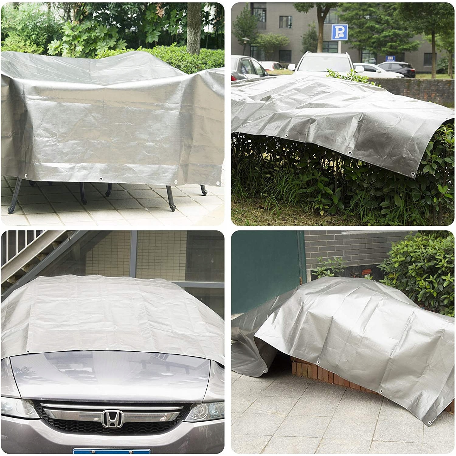 Prelata 4x5 m, argintie, 170 g/mp. Calitate garantata.