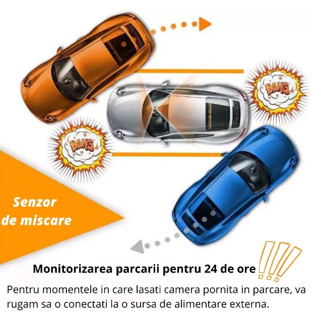 Camera Auto DVR Full HD 1080p, Ecran LCD 3 Inch, Senzor G