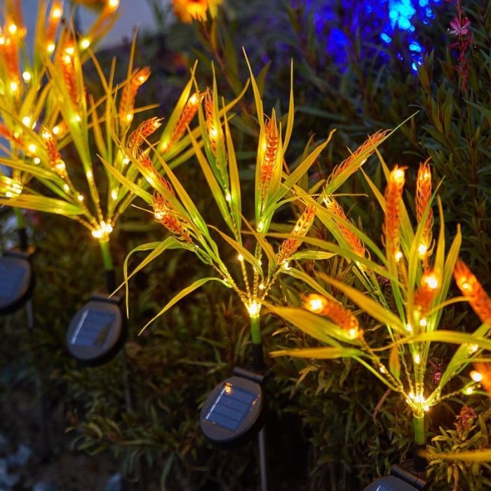 Set 2 x Lampa solara Spice de Grau 60 cm, IP66, LED cu Senzor Lumina