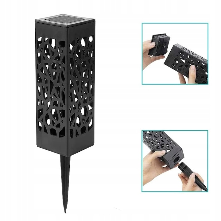 Set 6 x Lampa solara LED Alb cald