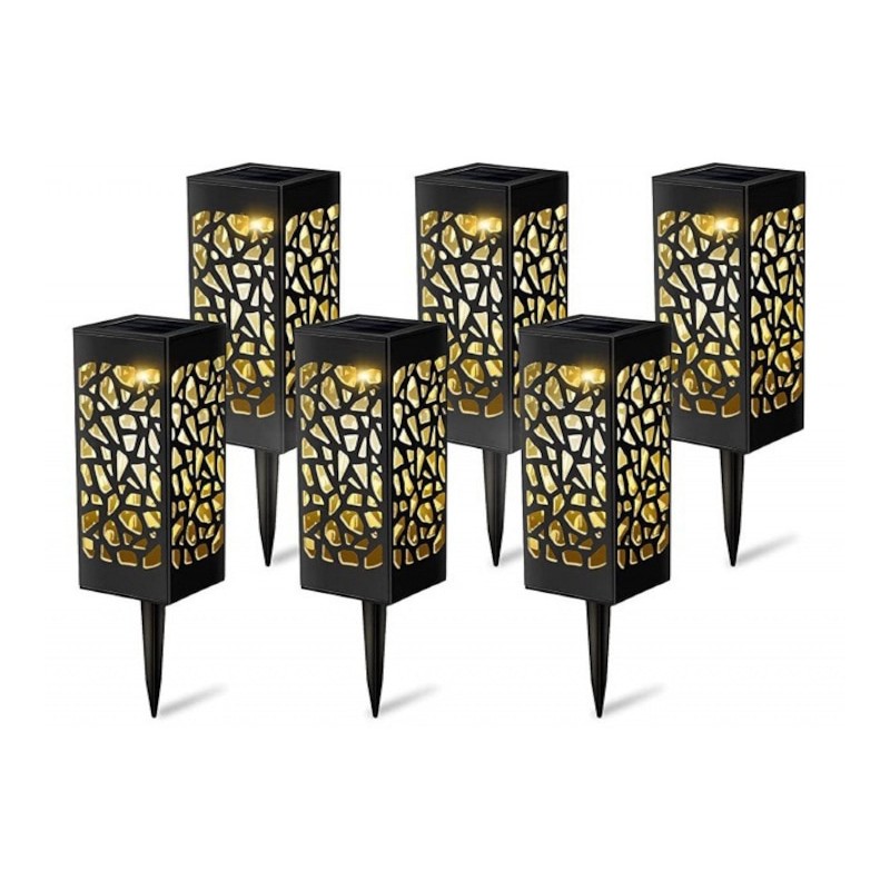 Set 6 x Lampa solara LED Alb cald