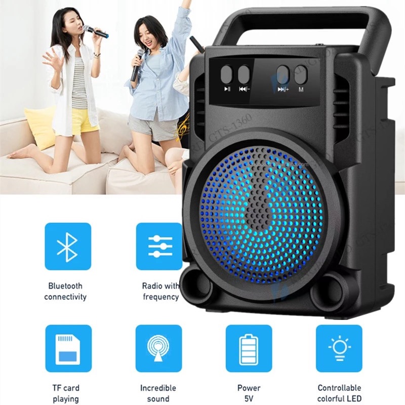 Boxa Bluetooth TF/USB format mp3, Radio FM