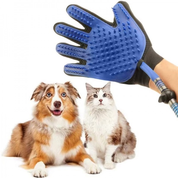 Set manusa cu furtun pentru spalare si masaj animale