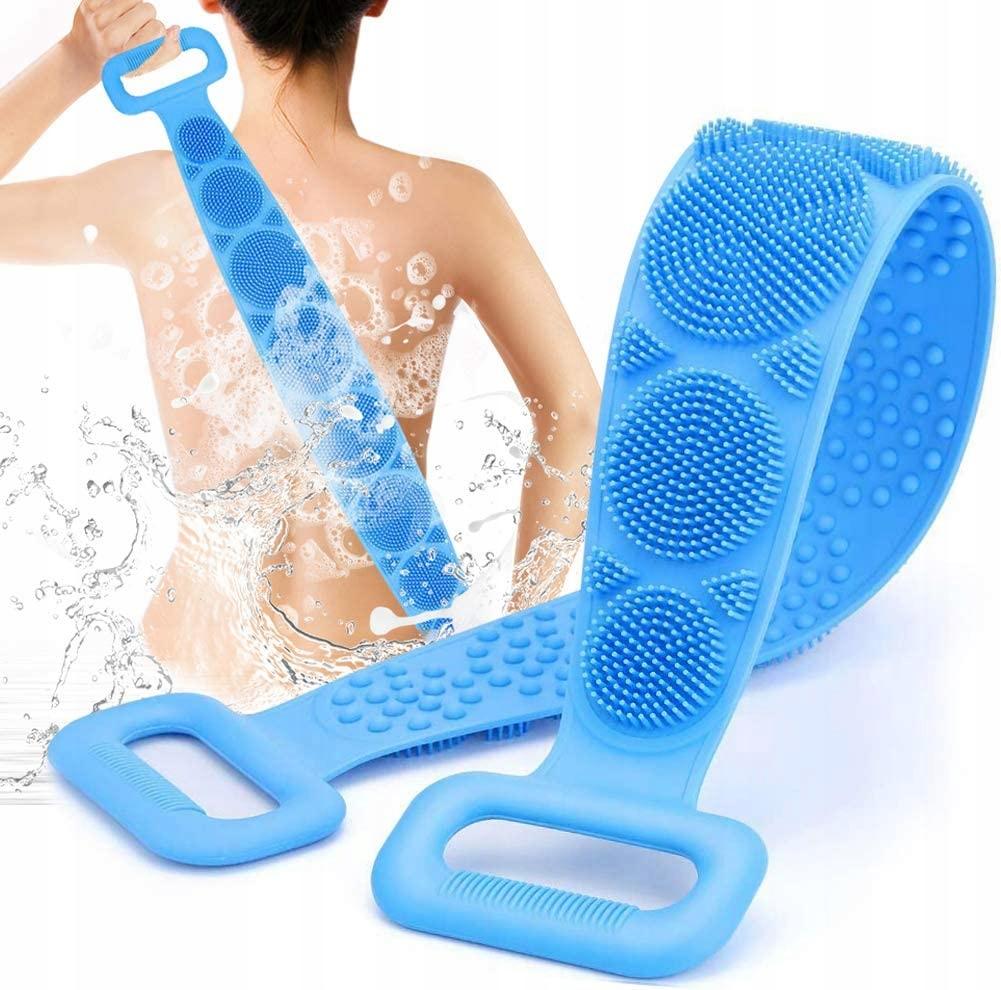 Set 2 x Perie corp baie, silicon, exfoliere si masaj corporal