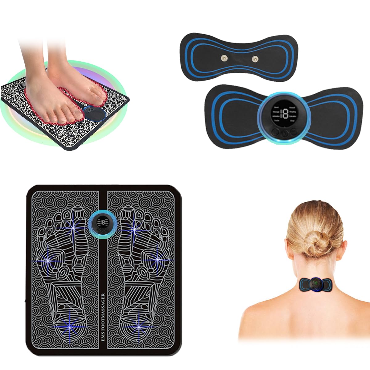 Aparat Smart Fitness EMS – electrostimulare pentru abdomen, brate, talie si picioare