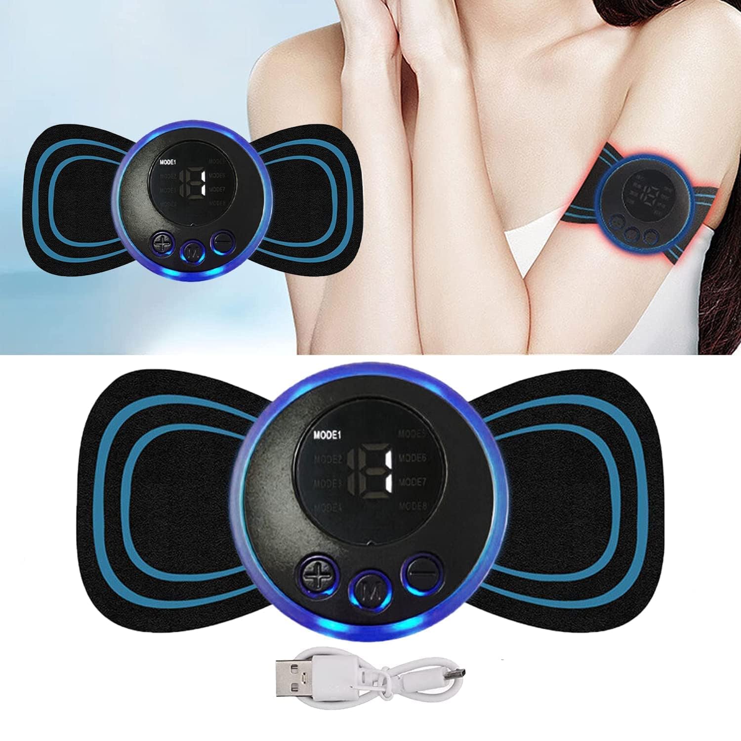 Aparat Smart Fitness EMS – electrostimulare pentru abdomen, brate, talie si picioare