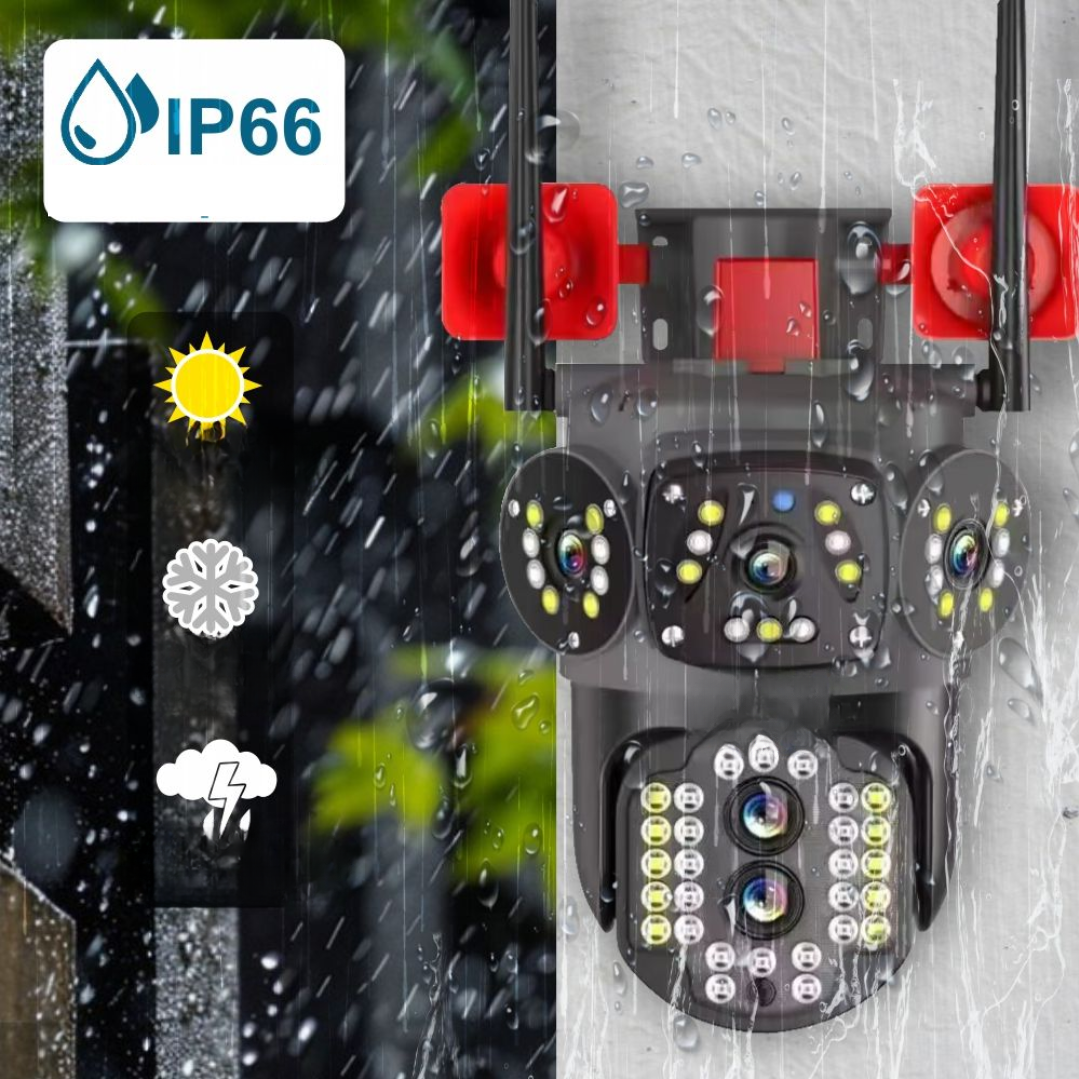 Camera supraveghere 3 camere video Wi-Fi, CCTV PTZ