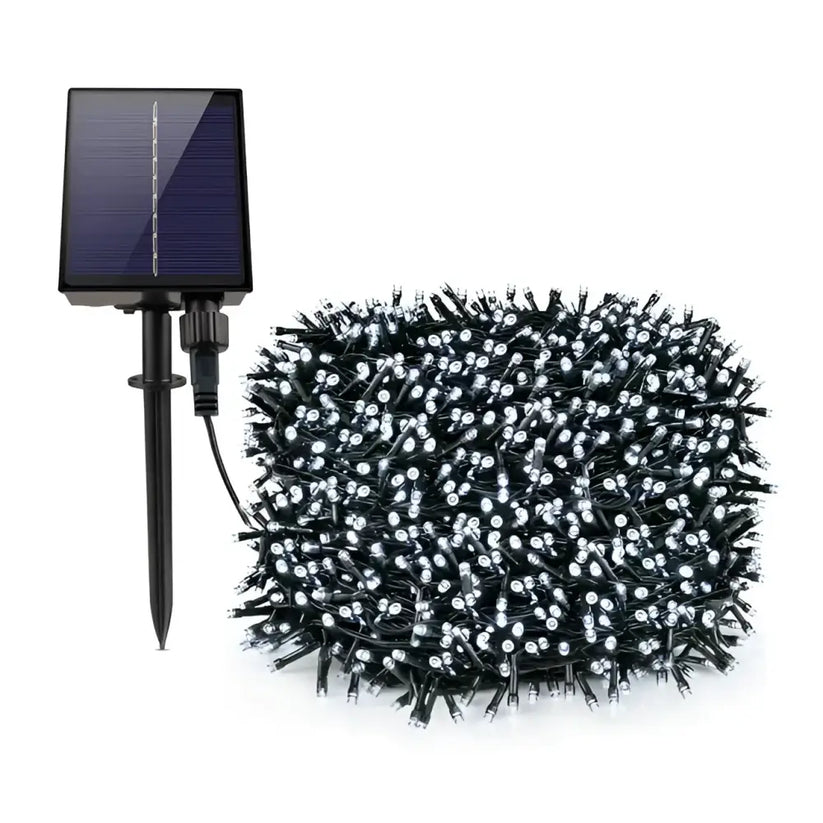 Instalatie solara Alb rece, pentru exterior - 1000 LED