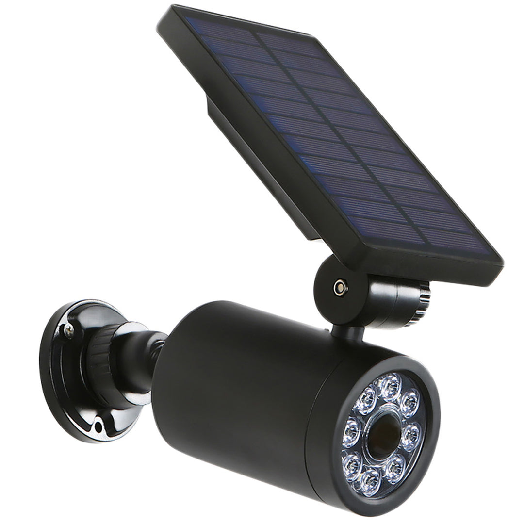 Camera falsa solara LED, IP 44, senzor de miscare, Negru