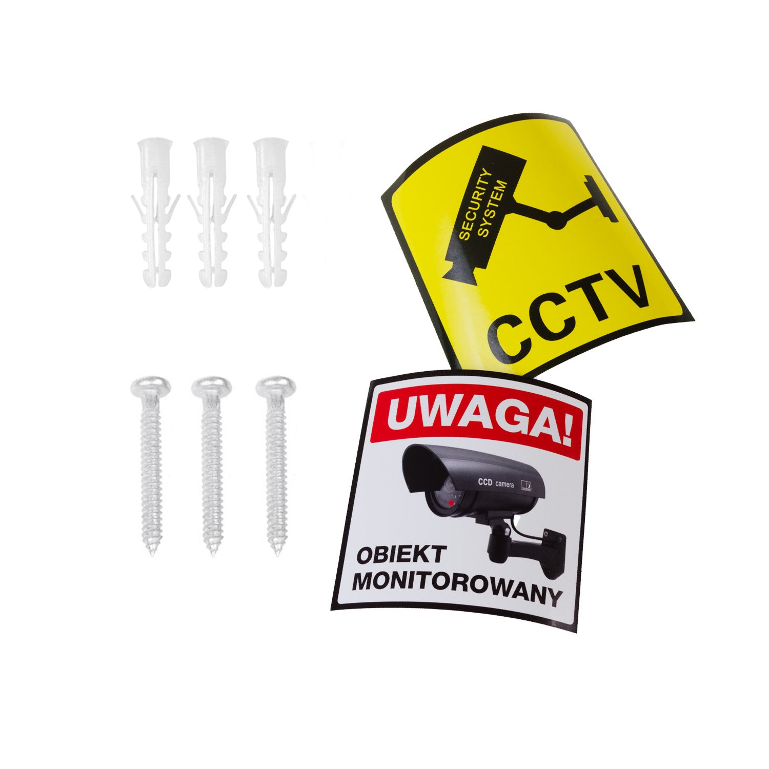 Set 4 x Camera falsa solara LED, IP 44, senzor de miscare, Negru