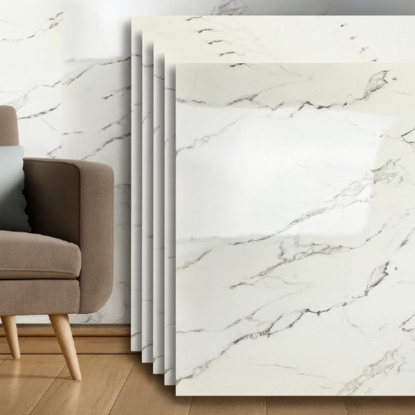 Set 10 Placi autoadezive PVC, 60x60 cm, Marmura