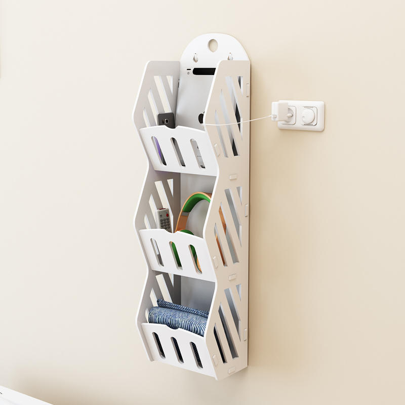 Set 2 x Etajera suspendata baie, 60x17 cm, Alb