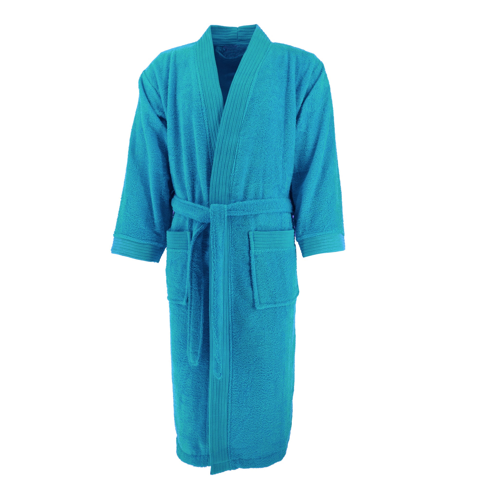 Halat baie bumbac, S-XXL, 100% bumbac, Albastru