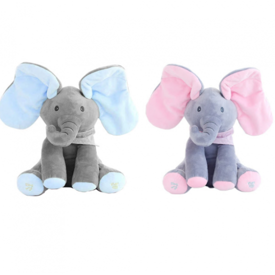 Elefant interactiv din plus - vorbeste, canta si flutura urechile