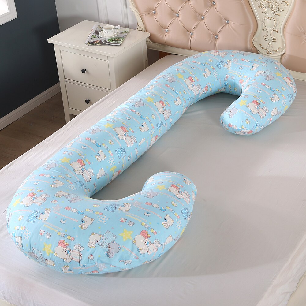 Perna Gravide cu husa Detasabila, Albastru cu Ursuleti