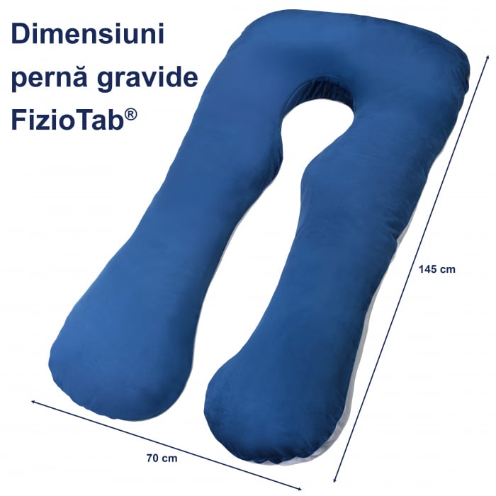 Perna gravide, husa detasabila, 70x145 cm, Forma Literei U