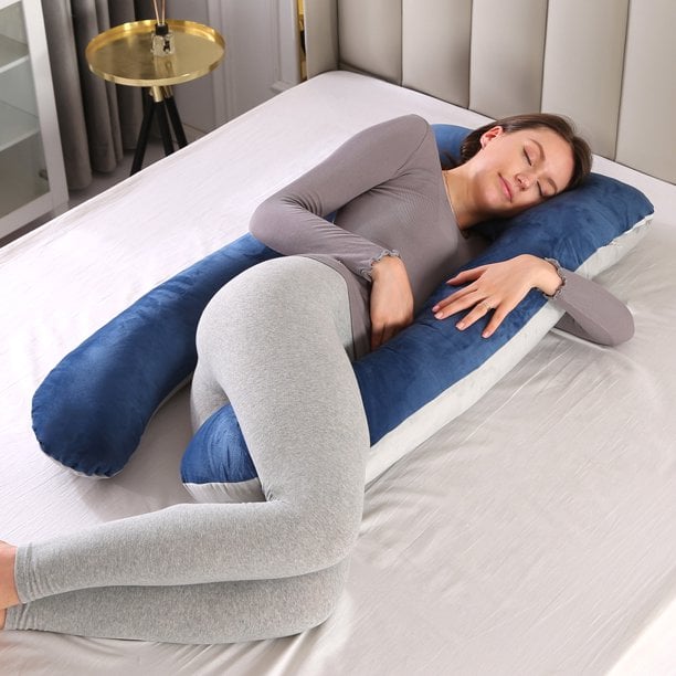 Perna gravide, husa detasabila, 70x145 cm, Forma Literei U