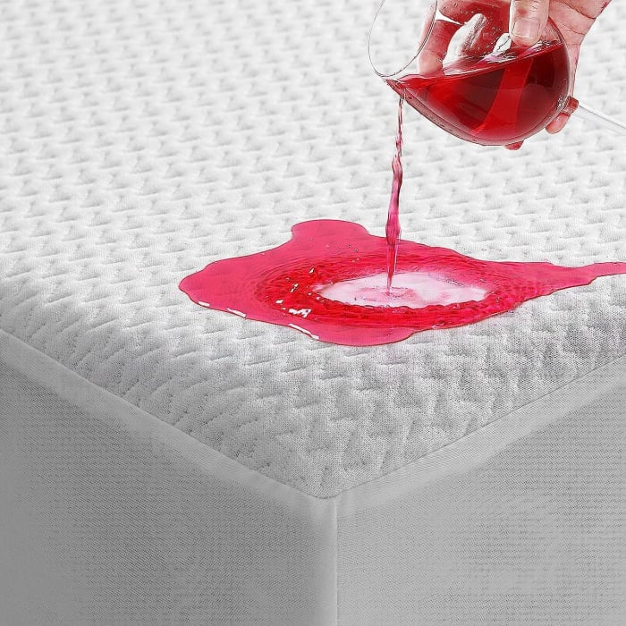 Husa protectie saltea impermeabila, Matlasata cu vascoza din Bambus