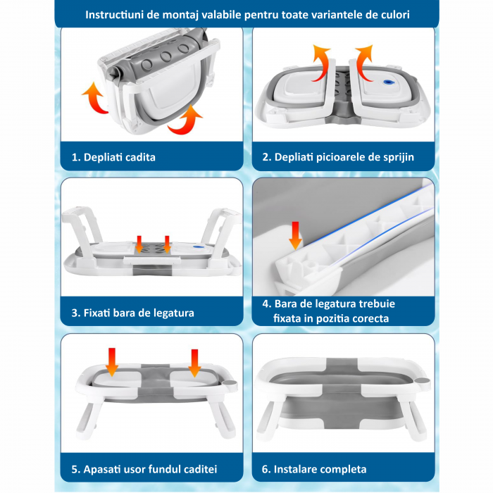 Cadita pliabila bebelusi, pernuta ergonomica si salteluta, Turcoaz
