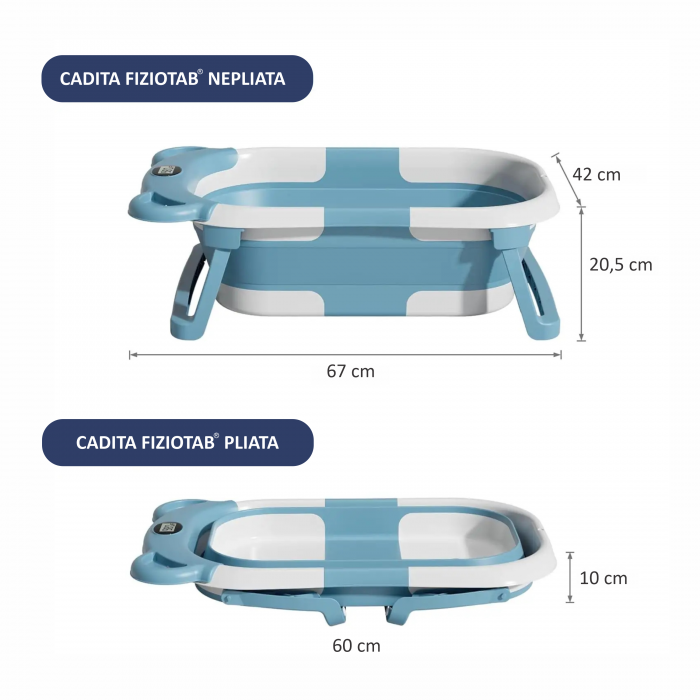 Cadita pliabila bebelusi, pernuta ergonomica si salteluta, Turcoaz