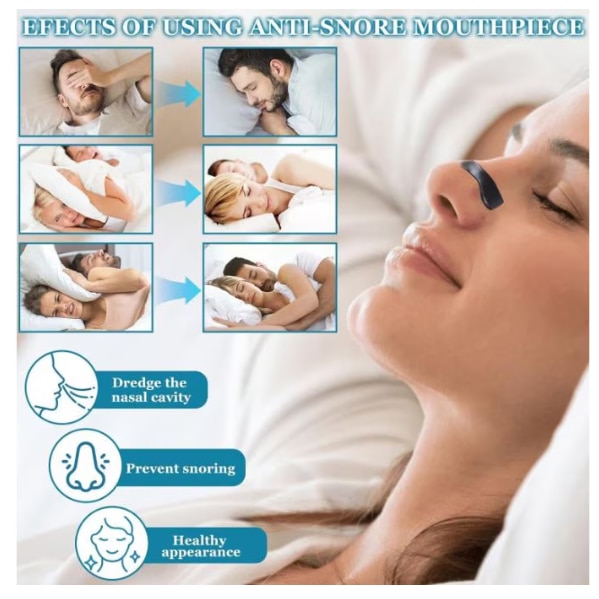 Set 2 x Benzi nazale magnetice antisforait, 15 bucati