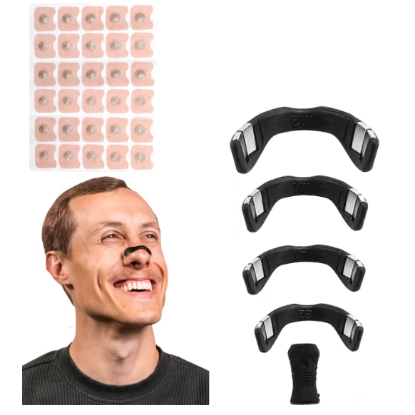 Set 2 x Benzi nazale magnetice antisforait, 15 bucati