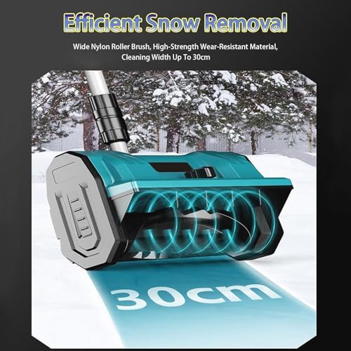 Lopata electrica pentru zapada, 2 baterii reincarcabile, lame spiralate