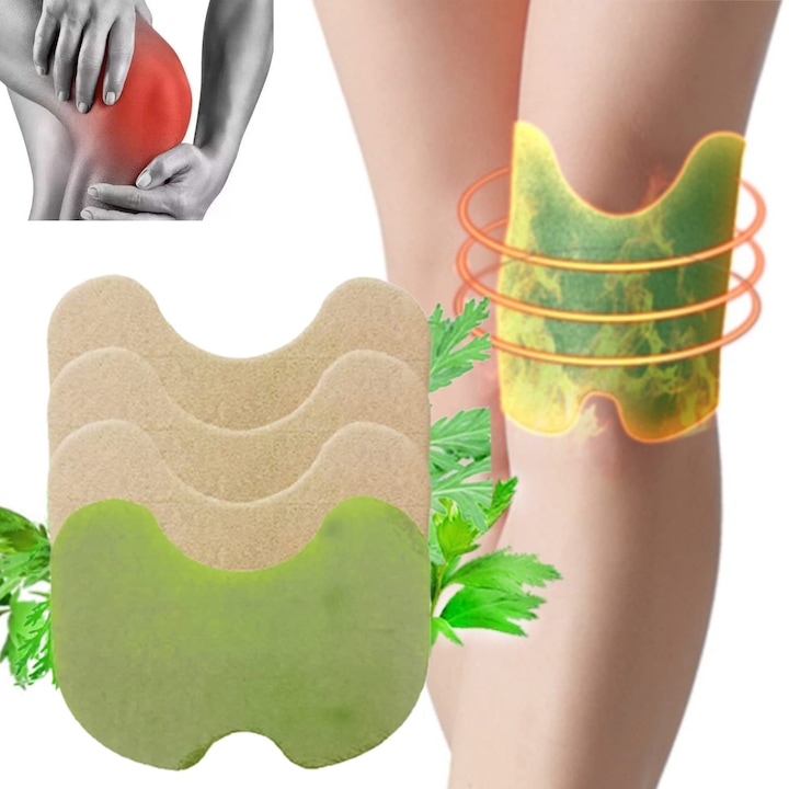 Set 50 plasturi cu pelin pentru genunchi, amelioreaza durerea