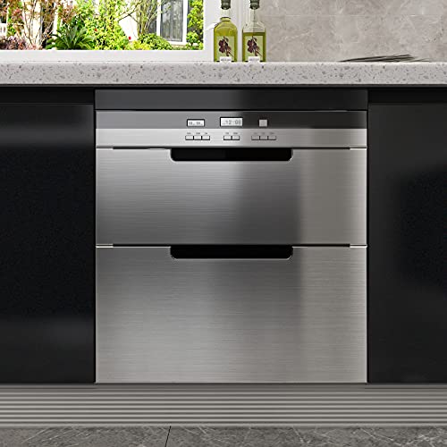 Set 2 x Folie adeziva imitatie inox, 60 x 300 cm