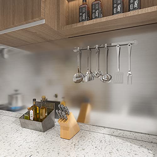 Set 2 x Folie adeziva imitatie inox, 60 x 300 cm