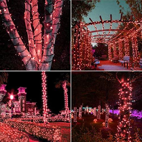 Set 4 x Instalatie LED 70 LED, 7 metri, Rosu