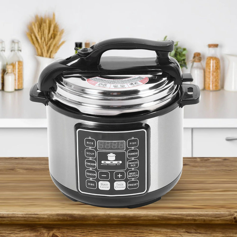 Multicooker 6L, 14 programe, Oala electrica cu gatire sub presiune