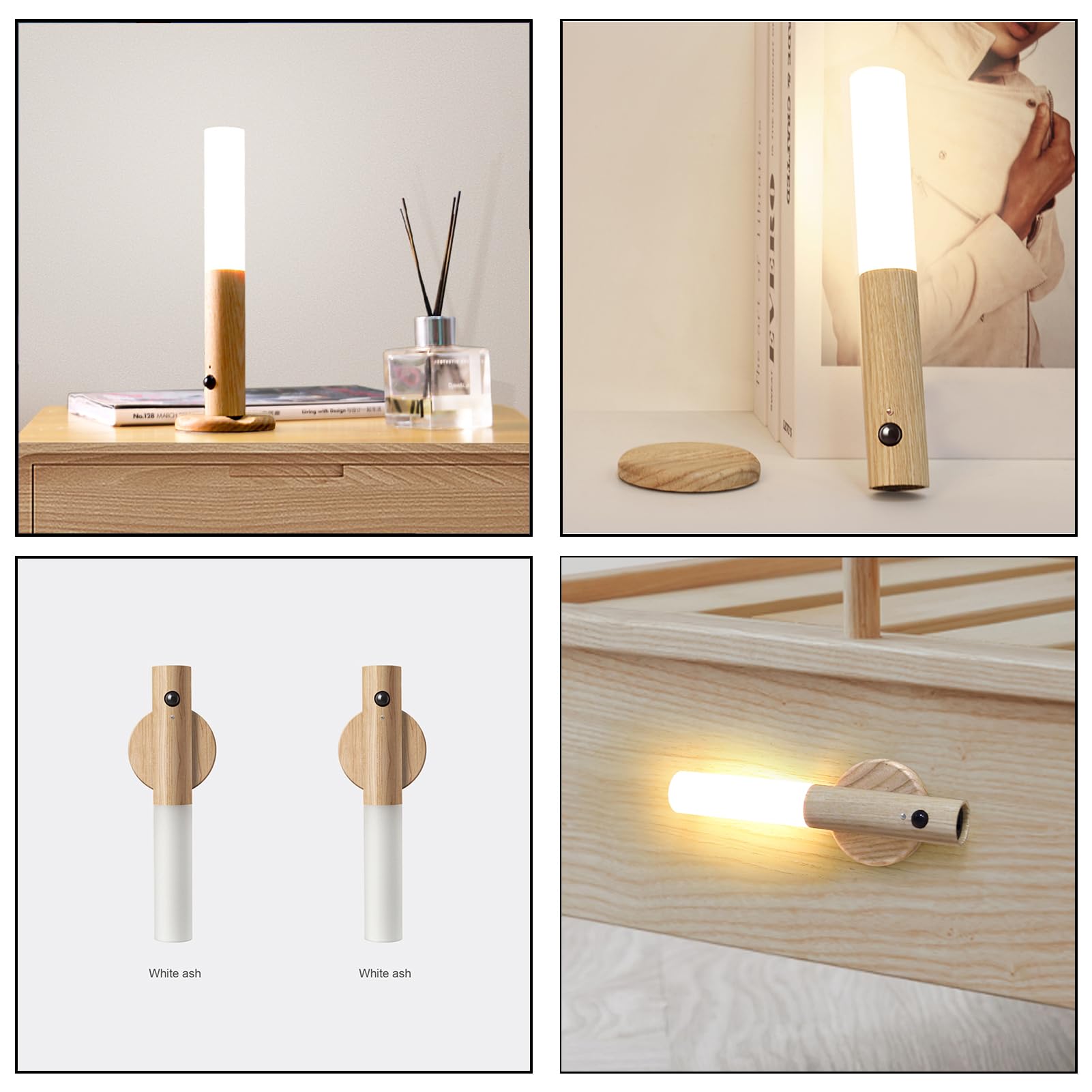 Set 2 x Lampa de veghe magnetica, LED cu senzor de miscare