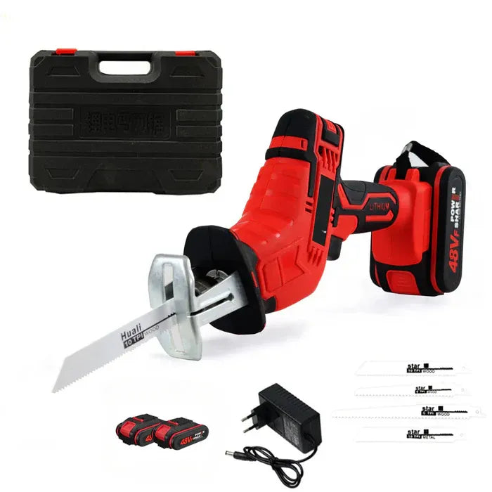 Fierastrau electric sabie, 2 acumulatori, 48V, 4 panze