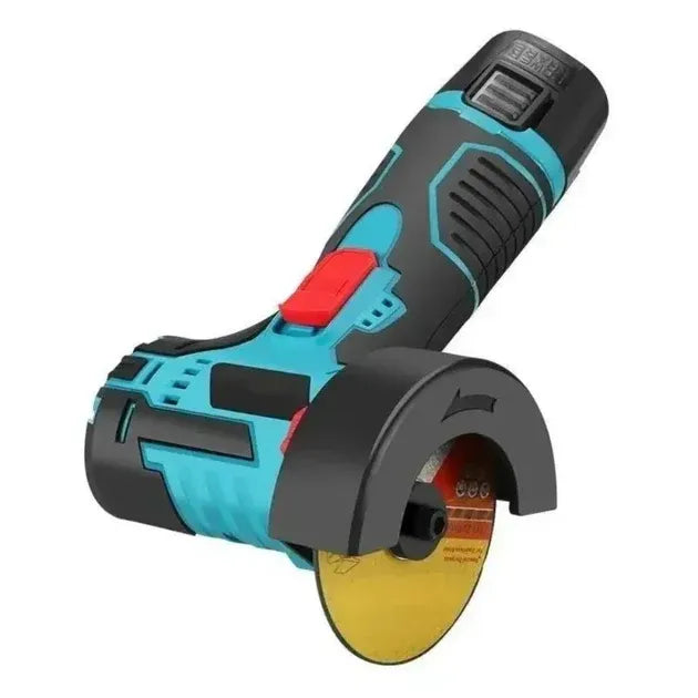 Masina de gaurit cu impact 12V + Mini polizor unghiular, 2 baterii, 5 discuri