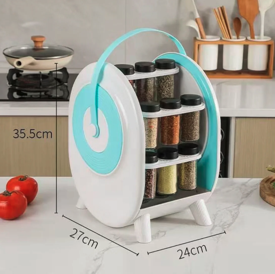 Suport rotativ portabil pentru condimente