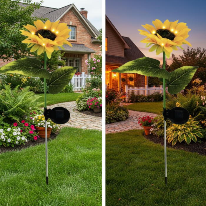 Set 2 x lampa solara, Floarea Soarelui