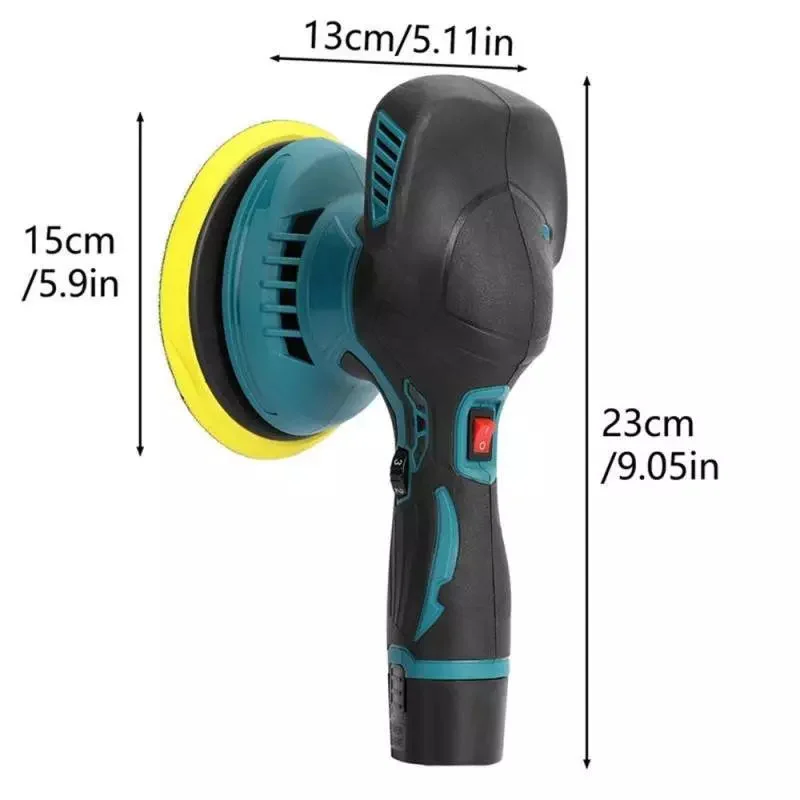 Aparat Polish Auto Profesional cu 2 Acumulatori 48V, 8 Viteze