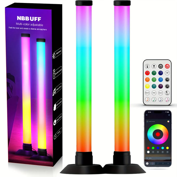 Set 2 lampi ambientale Smart RGB Wi-Fi, sincronizare sunet