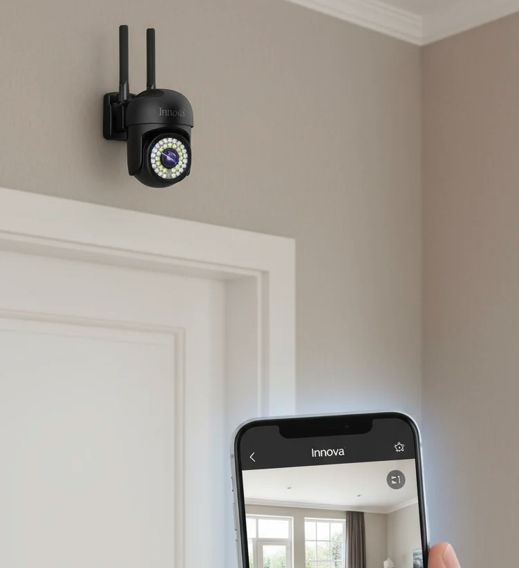 Camera Video Wi-Fi, 36 LED, Rezolutie HD, IP66, Card 32 GB