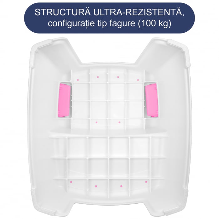 Scaunel inaltator WC pentru copii, Two Step Stoll Alb/Roz