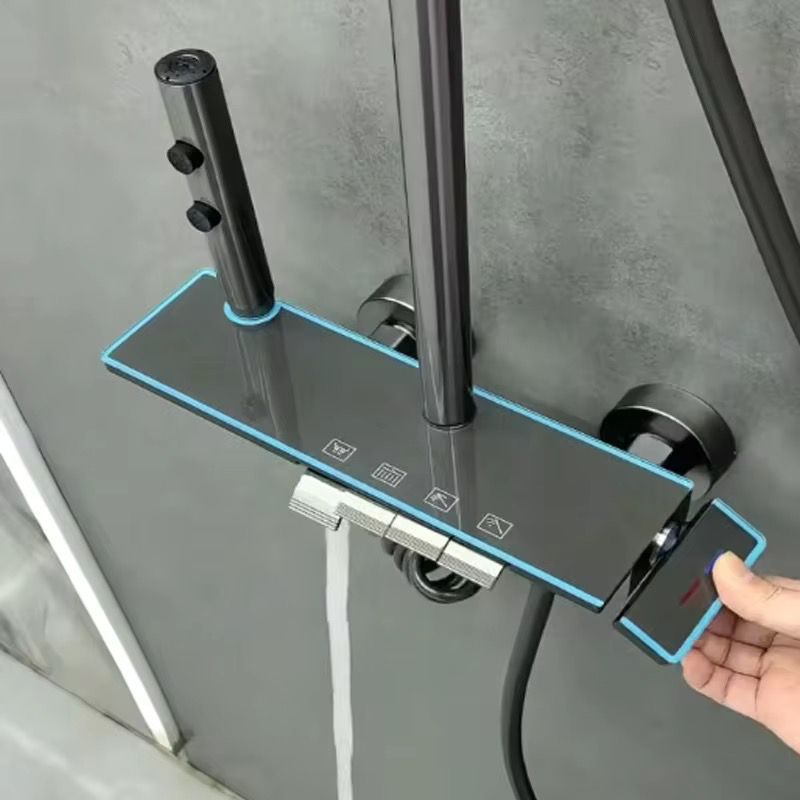 Coloana Dus Smart cu Lumini LED, Afisaj LED, Control Termostatic