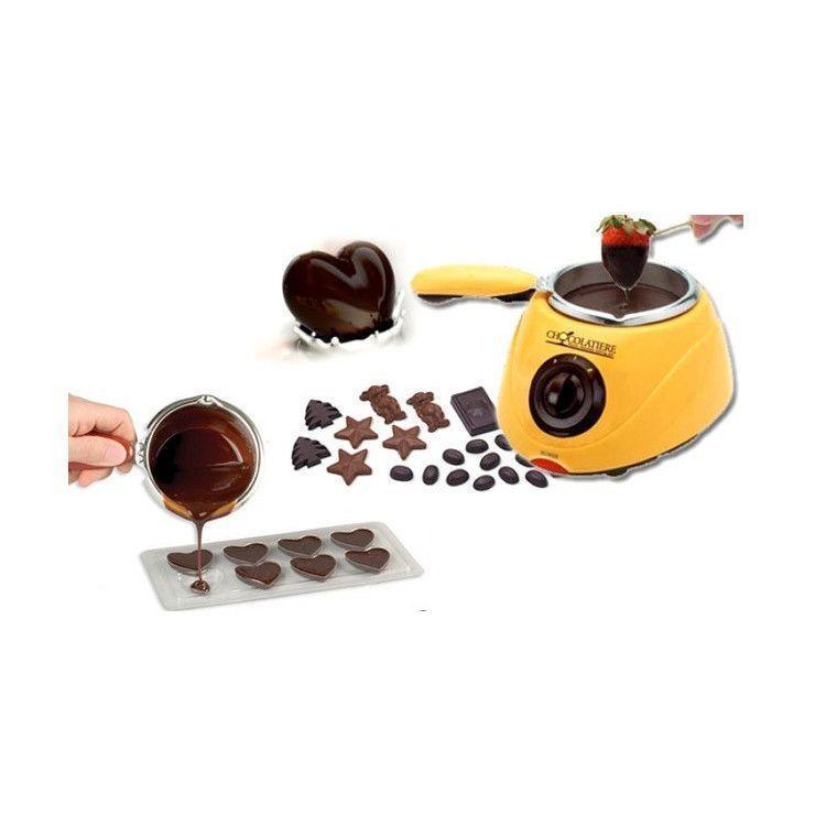 Aparat electric pentru topit ciocolata + Set Fondue Chocolatiere