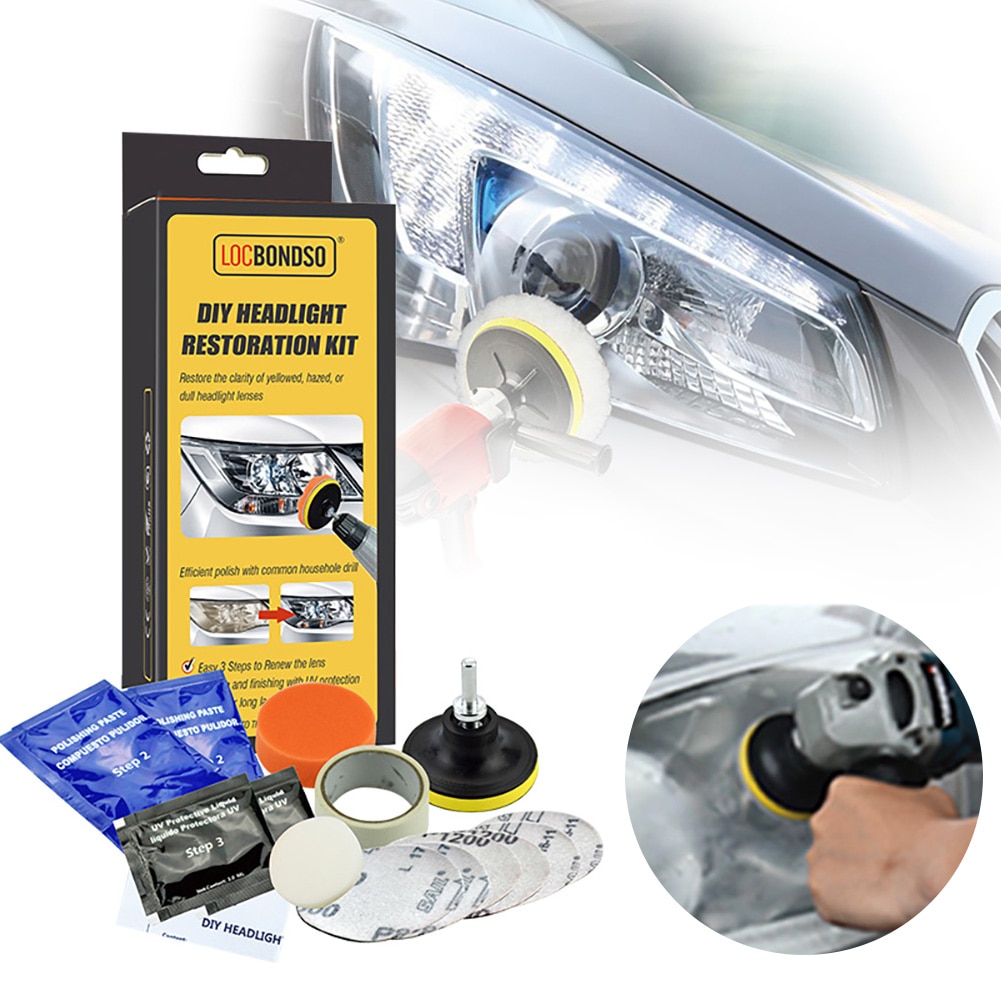 Kit polish pentru restaurarea farurilor