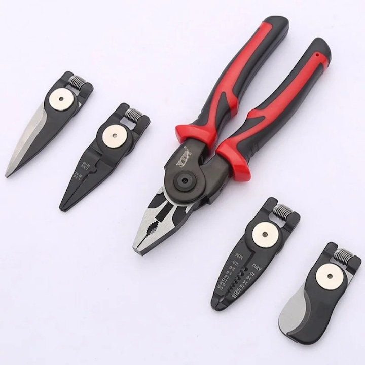 Cleste multifunctional 5 in 1 cu capete interschimbabile