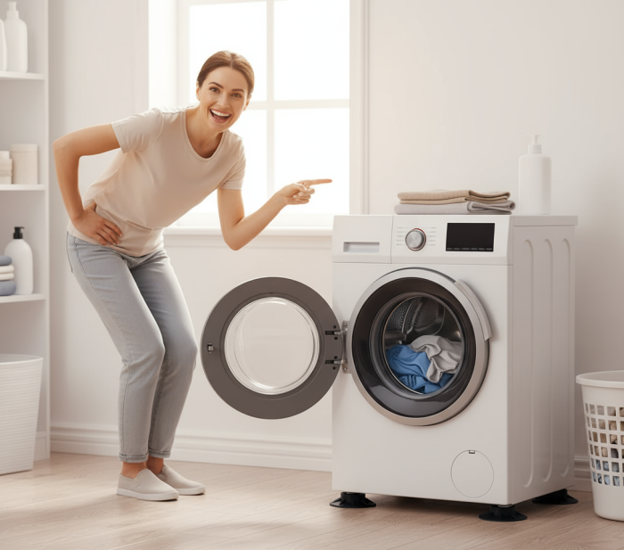 Set 4 amortizoare antivibratii din cauciuc pentru masina de spalat