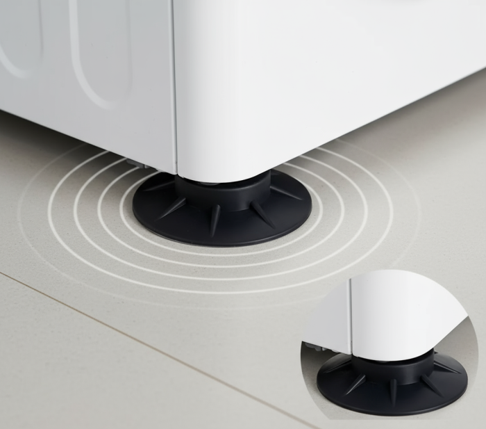 Set 4 amortizoare antivibratii din cauciuc pentru masina de spalat