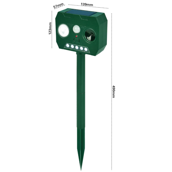 Aparat solar antidaunatori, cu ultrasunete si senzor de miscare 