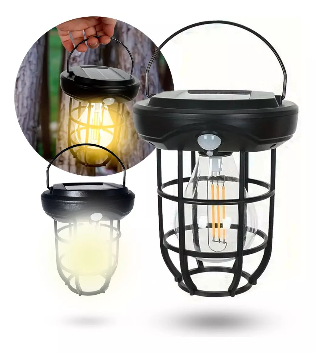 Set 3 x Felinar solar cu lumina calda