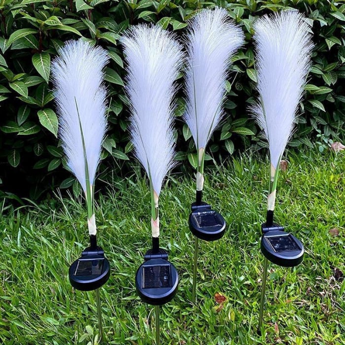 Set 2 x Lampa solara 70 cm, Pampas, lumina calda, IP66